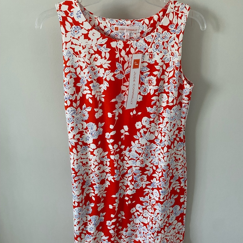 Jude Connolly Beth Ponte Knit Dress in Flowering Vine Print.